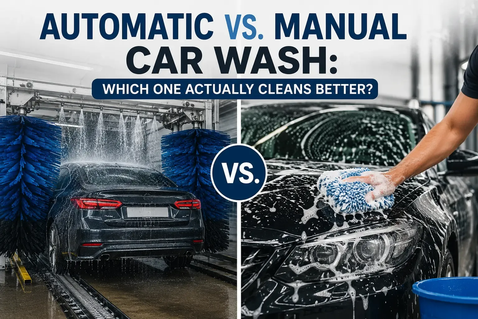 Automatic vs. manual car wash: which one actually cleans better?